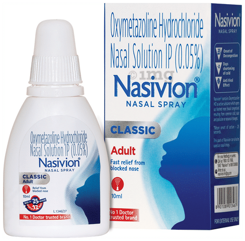 Nasivion Classic Adult 0.05% Nasal Spray