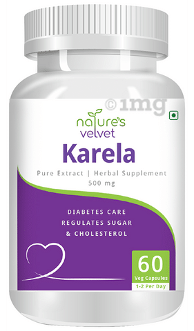 Nature's Velvet Karela Pure Extract 500mg Capsule