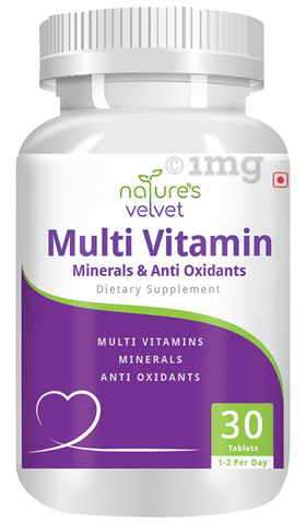 Nature's Velvet Multivitamin, Minerals and Antioxidants Tablet