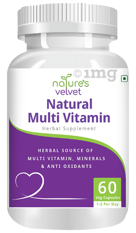 Nature's Velvet Natural Multivitamins Veg Capsules