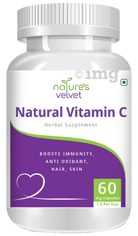 Nature's Velvet Natural Vitamin C 500mg Capsule