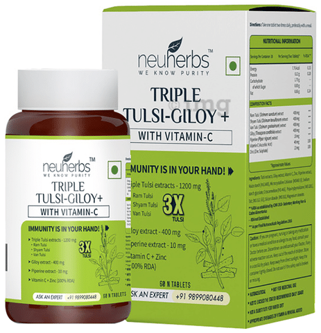 Neuherbs Triple Tulsi-Giloy+ Tablet