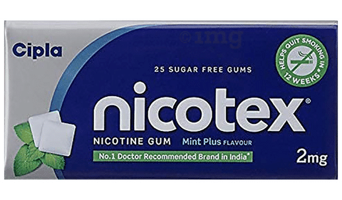 Nicotex Sugar Free Mint Plus Chewing Gums