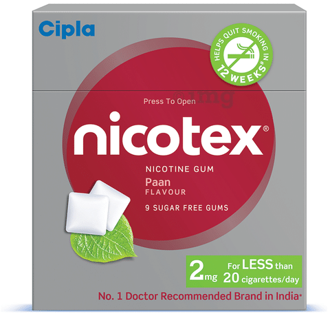 Nicotex Sugar Free Paan Chewing Gums