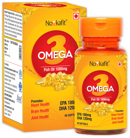 Novkafit Omega 3 Fish Oil 1000mg Softgels