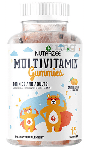 Nutrazee Complete Multivitamin Gummies for Kids & Adults Orange