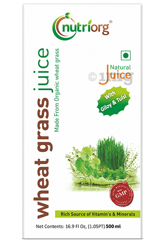 Nutriorg Wheat Grass Juice with Giloy & Tulsi