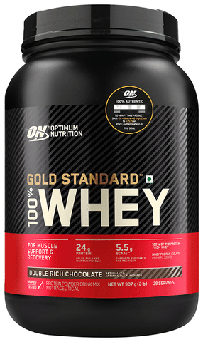 Optimum Nutrition (ON) Gold Standard 100% Whey Protein Isolate Powder Double Rich Chocolate