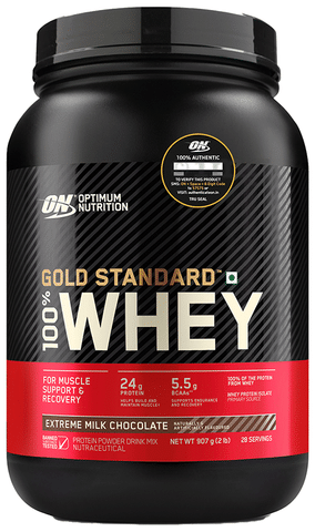 Optimum Nutrition (ON) Gold Standard 100% Whey Protein Isolate Powder Extreme Milk Chocolate