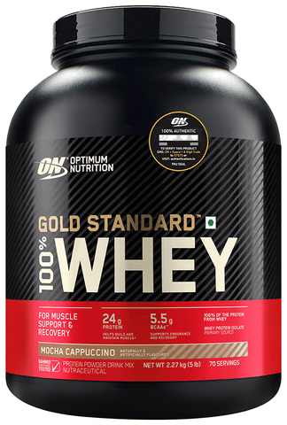 Optimum Nutrition (ON) Gold Standard 100% Whey Protein Isolate Powder Mocha Cappuccino