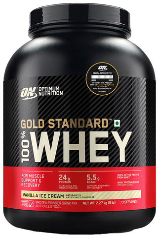 Optimum Nutrition (ON) Gold Standard 100% Whey Protein Isolate Powder Vanilla Icecream