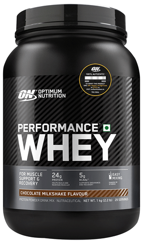 Optimum Nutrition (ON) Performance Whey Protein Powder Chocolate Milkshake