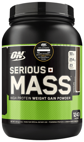 Optimum Nutrition (ON) Serious Mass High Protein Weight Gain Powder Chocolate