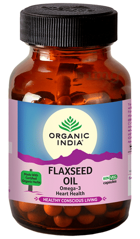 Organic India Flaxseed Oil Veg Capsule