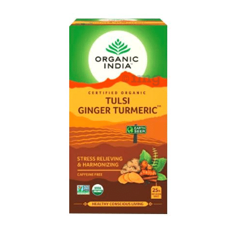 Organic India Tulsi Ginger Turmeric Tea