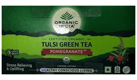 Organic India Tulsi Green Tea Pomegranate