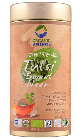Organic Wellness OW' Real Tulsi Herbal Infusion Blend Sweet Neem