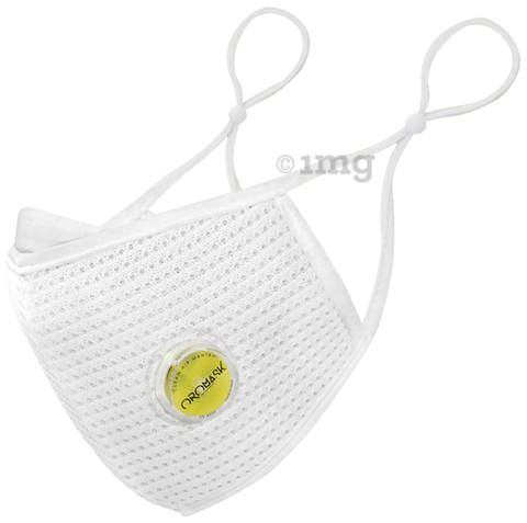 Oromask O1 Plus+ 6 Layer Protection Mask with Respiratory Valve White