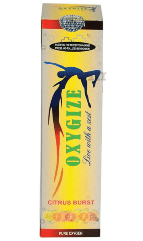 Oxygize Portable Oxygen with Inbuilt Mask Citrus
