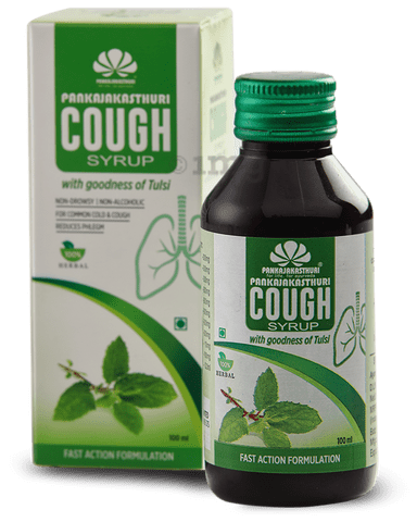 Pankajakasthuri Cough Syrup Tulsi