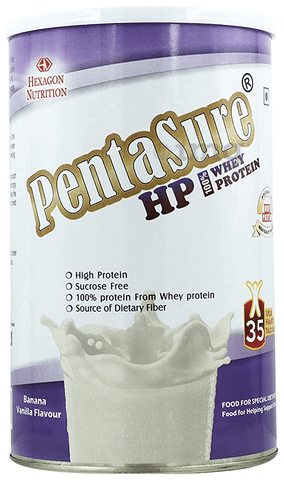 PentaSure HP 100% Whey Protein Powder Banana Vanilla