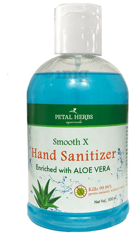 Petal Herbs Ayurveda Smooth X Hand Sanitizer Enriched with Aloe Vera