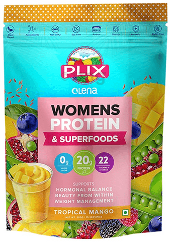 Plix Olena Womens Protein & Superfoods (500gm Each) Tropical Mango