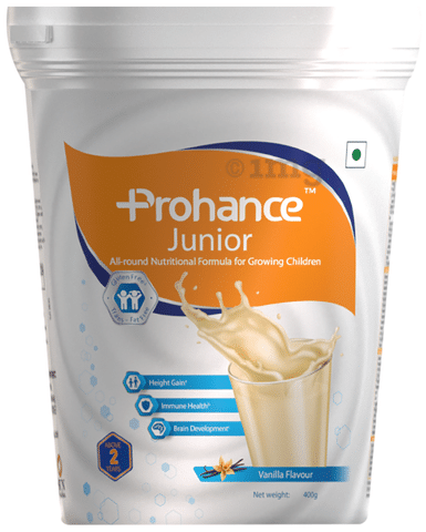 Prohance Junior Complete Nutritional Drink Powder for Kids Growth & Immunity Vanilla