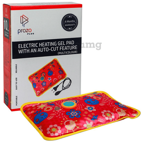 Prozo Plus Electric Heating Gel Pad with an Auto-Cut Feature Multicolor