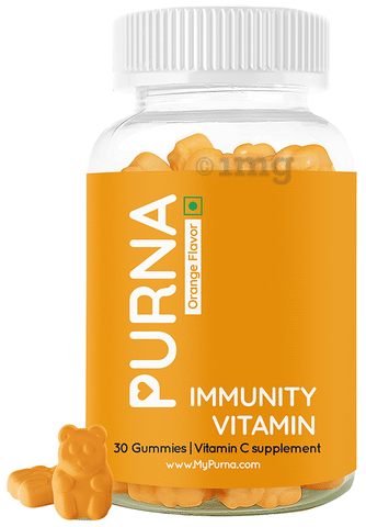 Purna Immunity Vitamin Gummies Orange