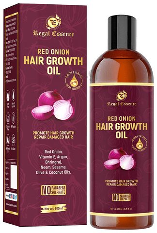 Regal Essence Red Onion Hair Oil for Hair Fall Control & Regrowth