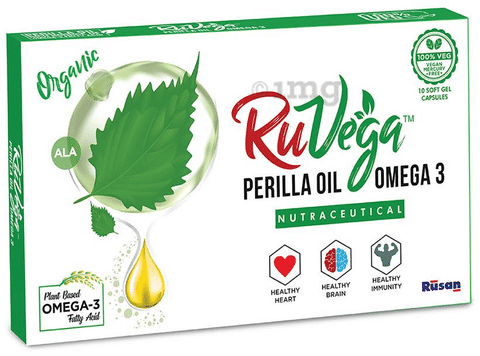 Ruvega Perilla Oil Omega 3 Soft Gel Capsules