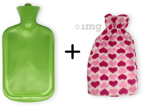 Sahyog Wellness Green Hot Water Bottle/Bag with Cover-Cover Color May Vary