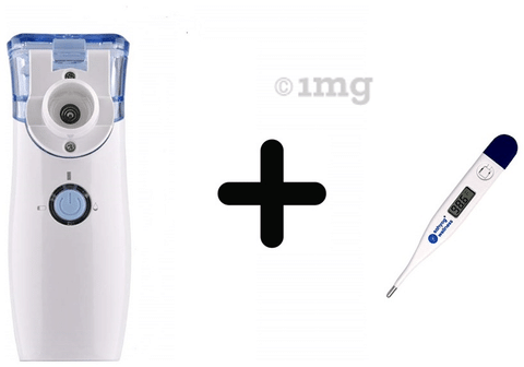 Sahyog Wellness YS32 Portable Traveller Mesh Nebulizer with Digital Thermometer