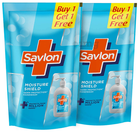 Savlon Germ Protection Handwash Refill 750ml Each (Buy 1 Get 1 Free) Moisture Shield