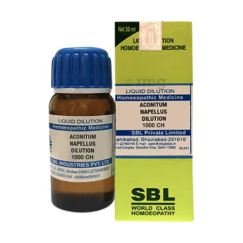 SBL Aconitum Napellus Dilution 1000 CH