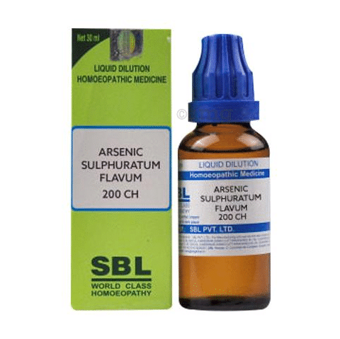 SBL Arsenic Sulphuratum Flavum Dilution 200 CH