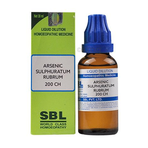 SBL Arsenic Sulphuratum Rubrum Dilution 200 CH