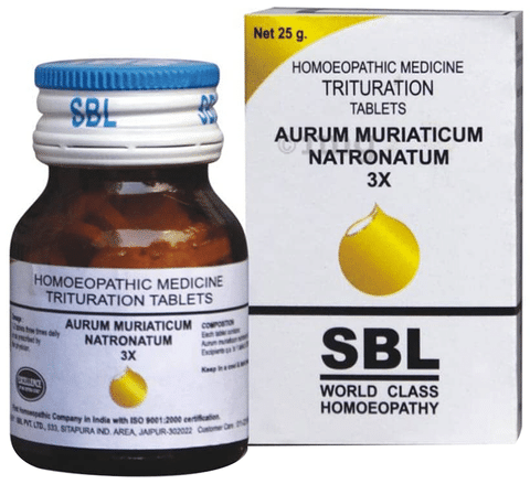 SBL Aurum Muriaticum Natronatum Trituration Tablet 3X