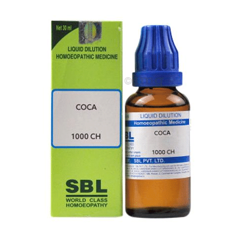 SBL Coca Dilution Homeopathic Medicine 1000 CH