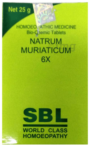 SBL Natrum Muriaticum Biochemic Tablet 6X