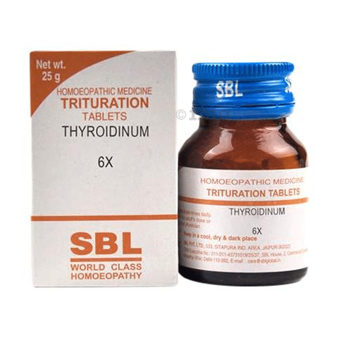 SBL Thyroidinum Trituration Tablet 6X