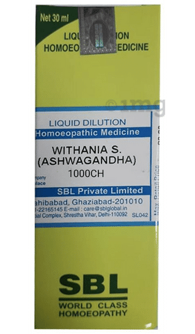 SBL Withania S (Ashwagandha) Dilution 1000 CH