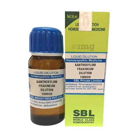 SBL Xanthoxylum Fraxineum Dilution 1000 CH