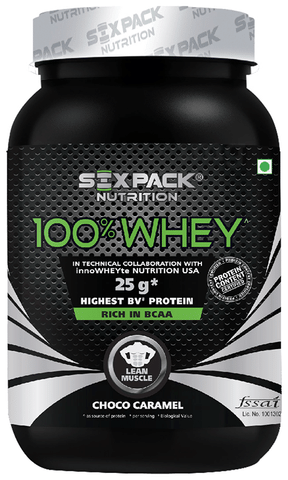 Sixpack Nutrition 100% Whey Protein Powder Choco Caramel