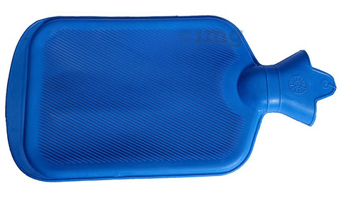 Smart Care Classic Hot Water Bag Blue Both Side Ribbed