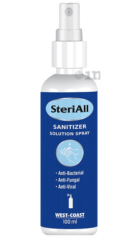 SteriAll Hand Sanitizer Solution Spray (100ml Each)