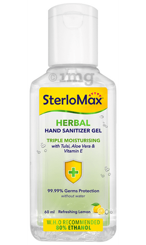 SterloMax Herbal Hand Sanitizer Gel (60ml Each)