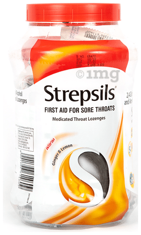 Strepsils Lozenges Warm Ginger and Lemon