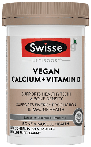 Swisse Ultiboost Vegan Calcium+Vitamin D Tablet